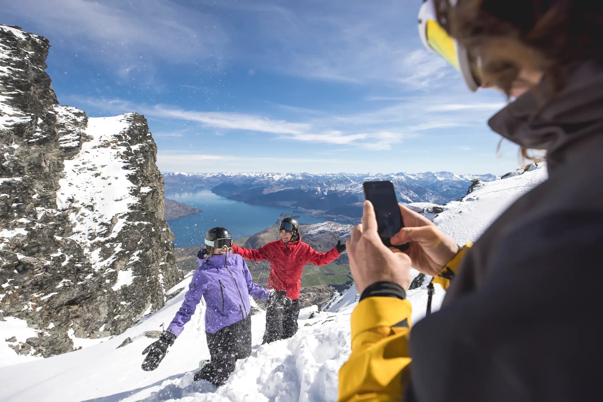 Looking out over Queenstown and The Remarkables