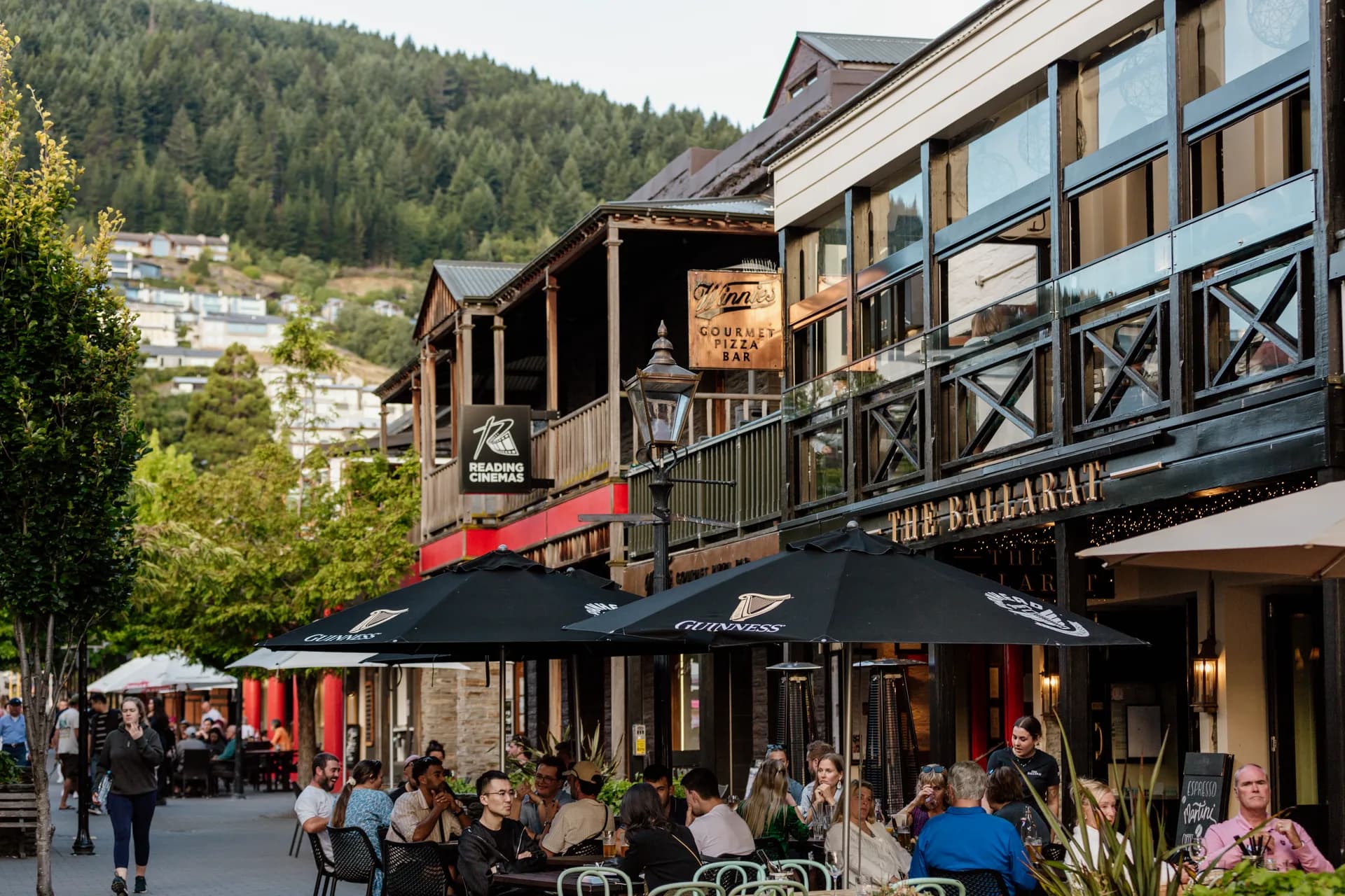 Queenstown town centre shopping street