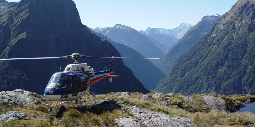 Helicopter Flight - Milford & Alps