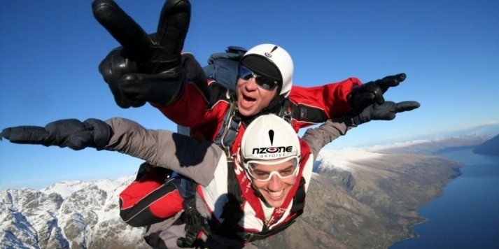 Skydiving & Canyon Swing Combo