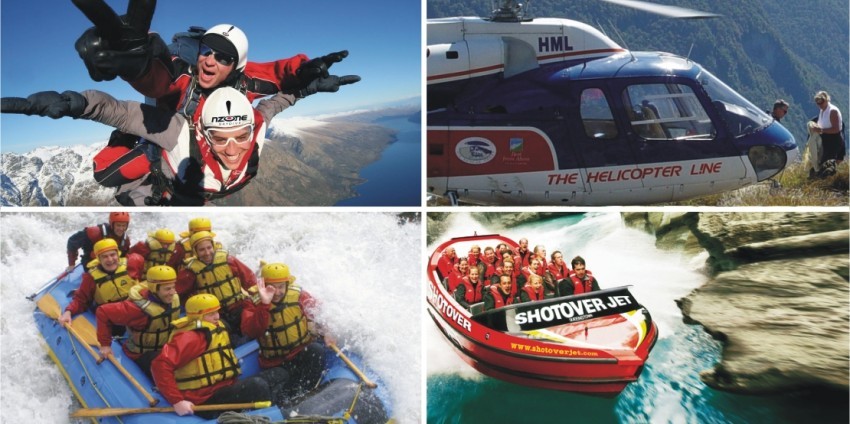 Skydiving Jetboat Heli Raft - Shotover Freefall